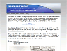 Tablet Screenshot of dragracingpro.com